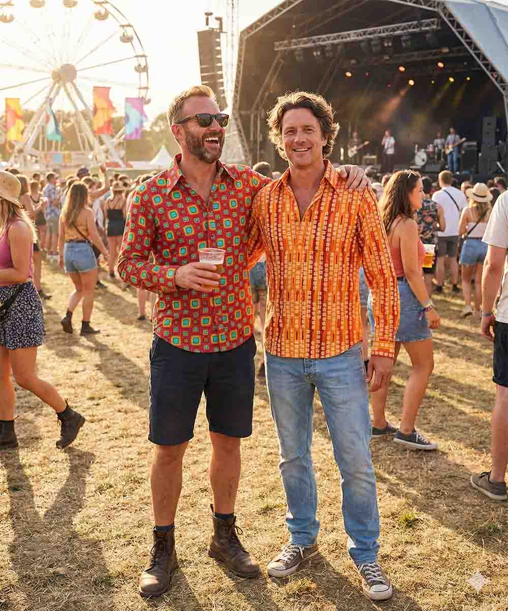 Chenaski en Menlook hebben goud in handen: Dé perfecte retro overhemden voor strand en festival