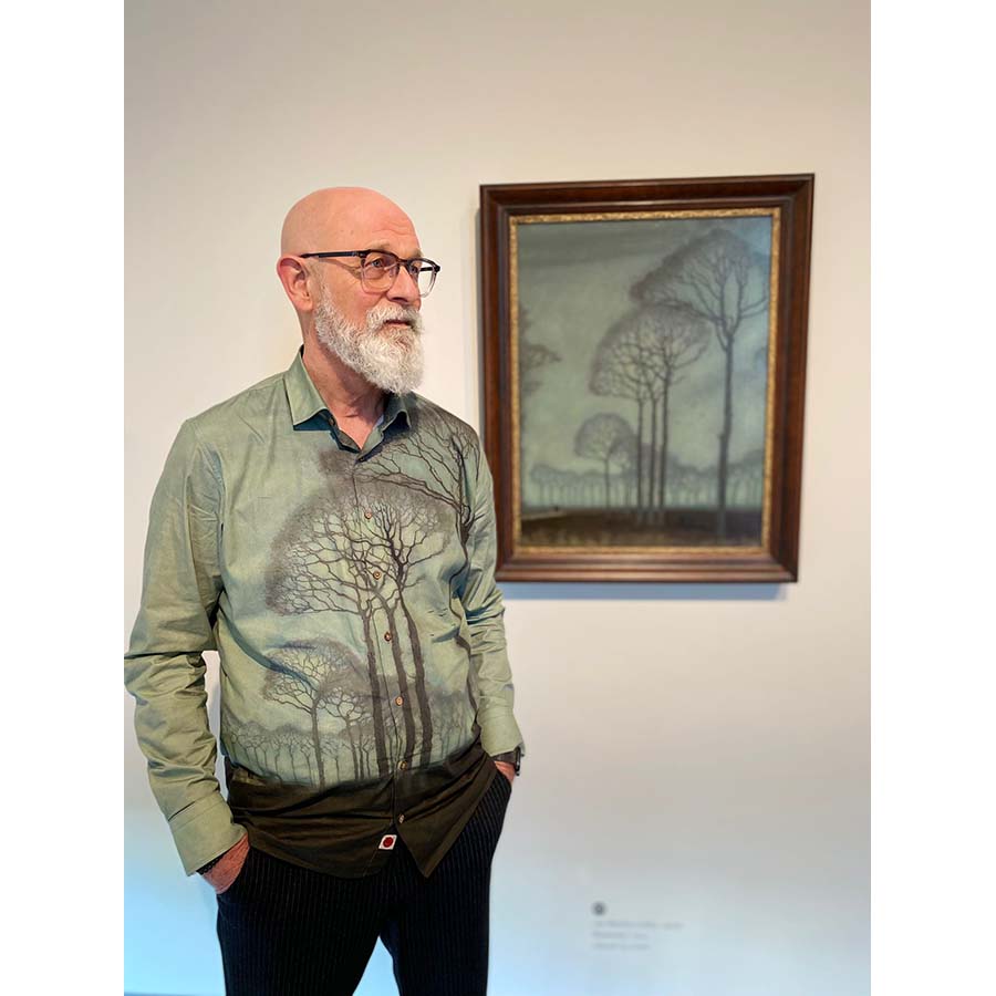 Een meesterwerk om te dragen: Het heren overhemd met 'Bomenrij' van Jan Mankes