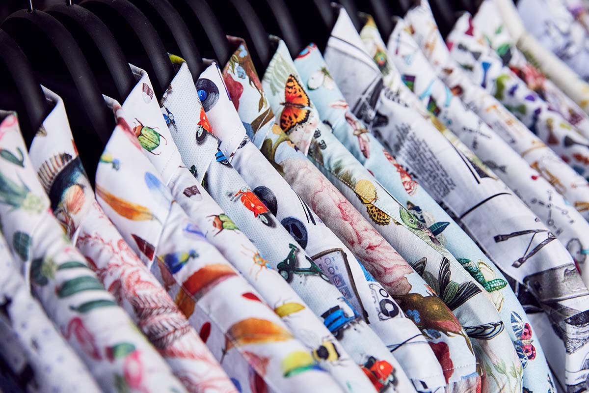 print overhemd in de lente