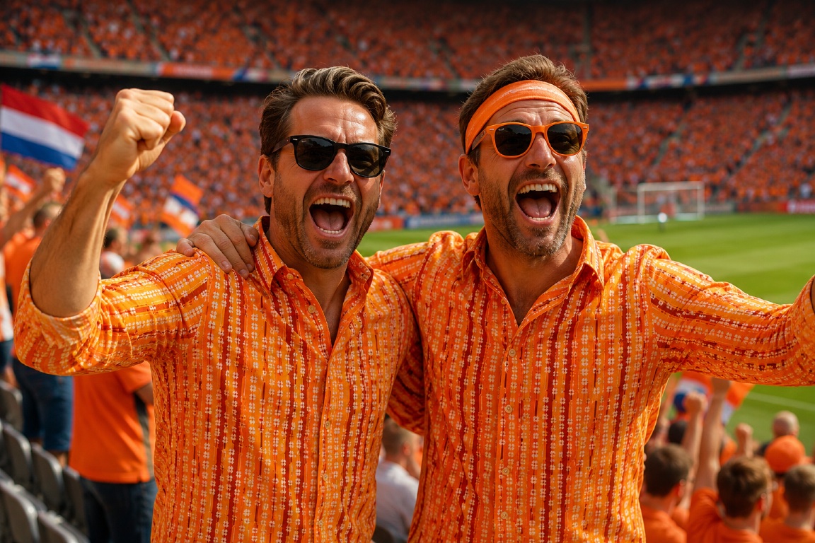 Menlook Viert de WK Voetbalzomer: Scoor met het Oranje Retro Overhemd van Chenaski