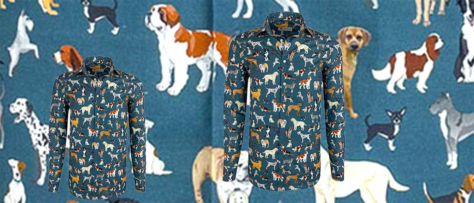 overhemd hondenrassen print