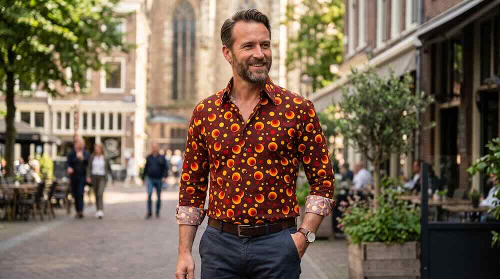 ZÓ DRAAG JE DE VINTAGE OVERHEMD MET PRINTS ALS JE 40+ BENT!