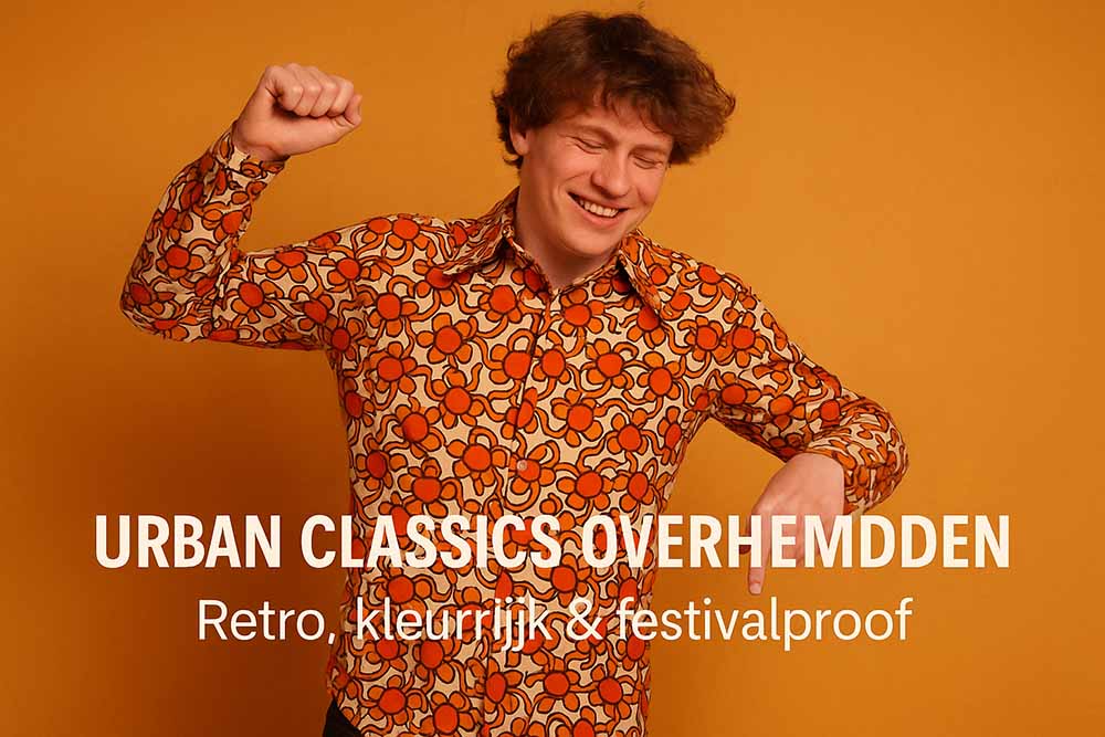 Urban Classics overhemden – kleurrijk, retro en klaar voor het festival
