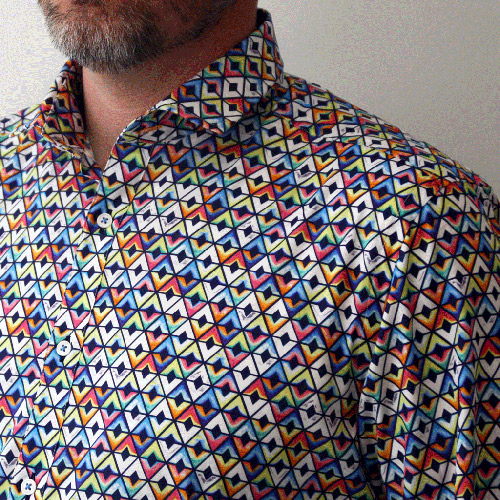 Chum Van Hippe Liberty Retro Met Ruitenprint Heren Overhemden Kite Bb XiwPZuOkT