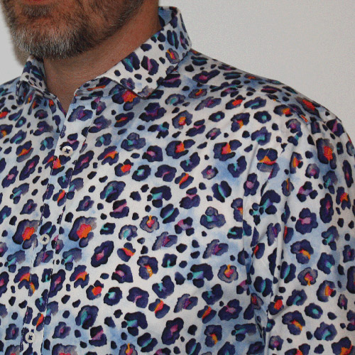 panterprint blouse heren