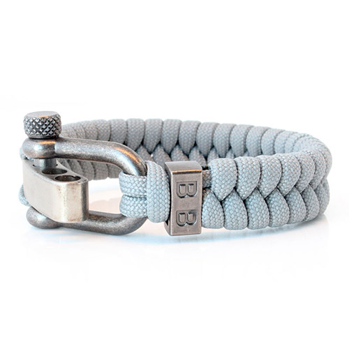 Integraal Luxe niezen Armband paracord steel & Cord grey mag je niet missen