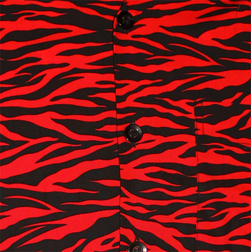 zebra print overhemd heren