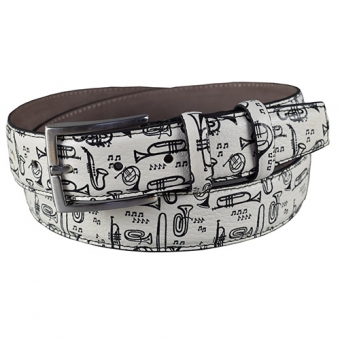 heren riem trompet print