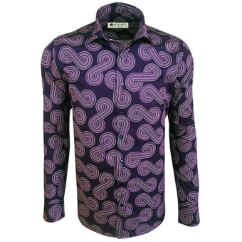 retro-overhemd boogie nights purple