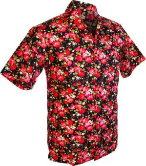 roses black red korte mouw chenaski