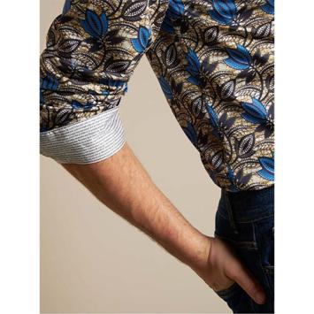 affaso batik overhemd bloemen