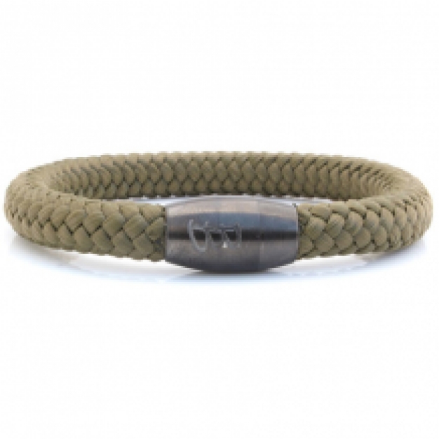 bad ass bracelets steel & rope army