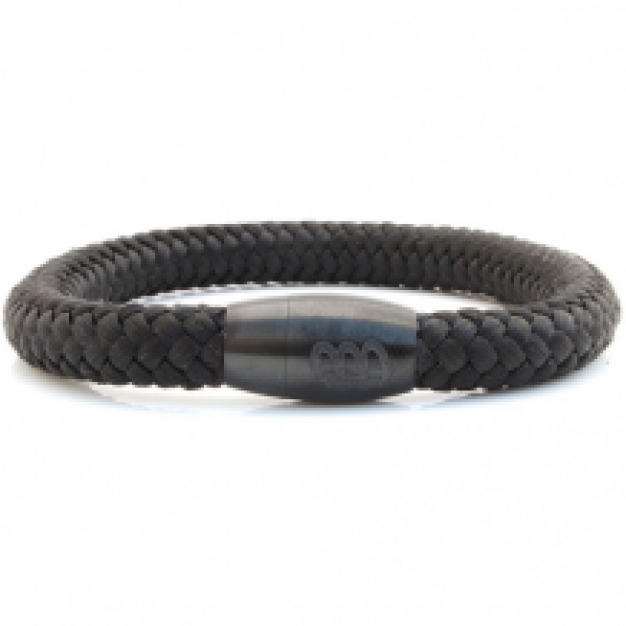 bad ass bracelets steel  rope midnight 8 mm
