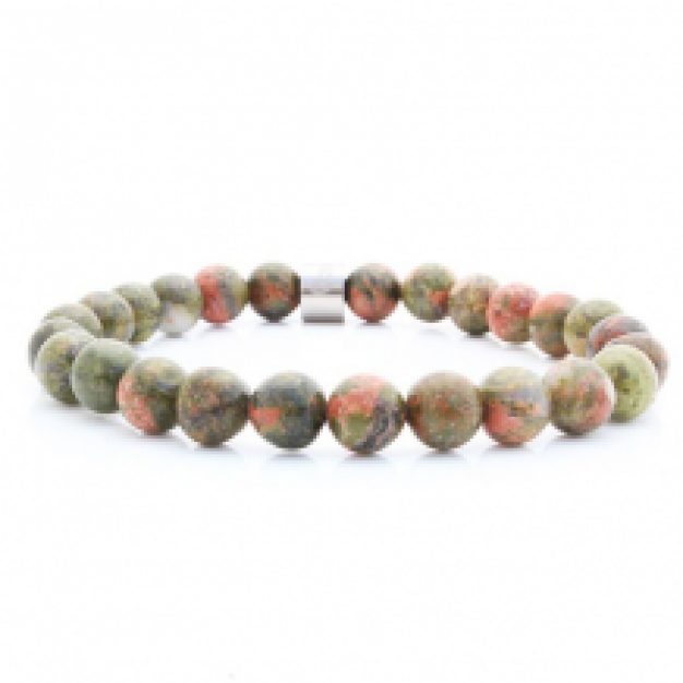 badass bracelets steel stones inian agate
