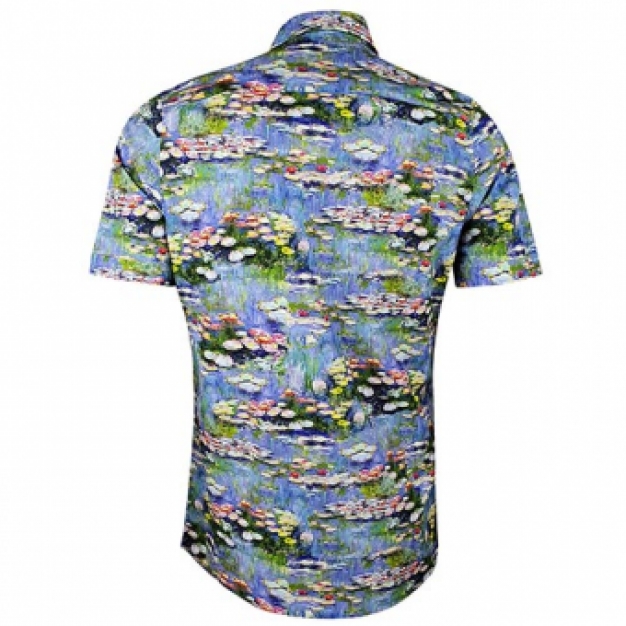 bloemen blouse heren korte mouw monet