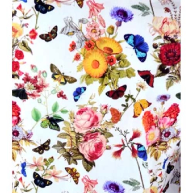 bloemen vlinders heren blouse