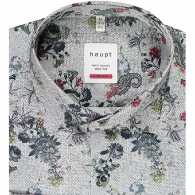 bloemenprint heren shirt
