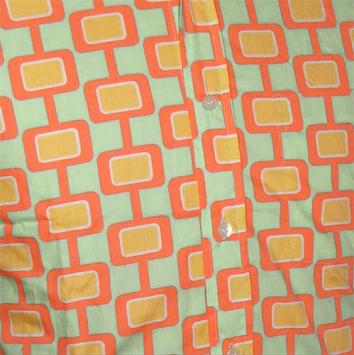 chenaski retro blouse screens mint geel