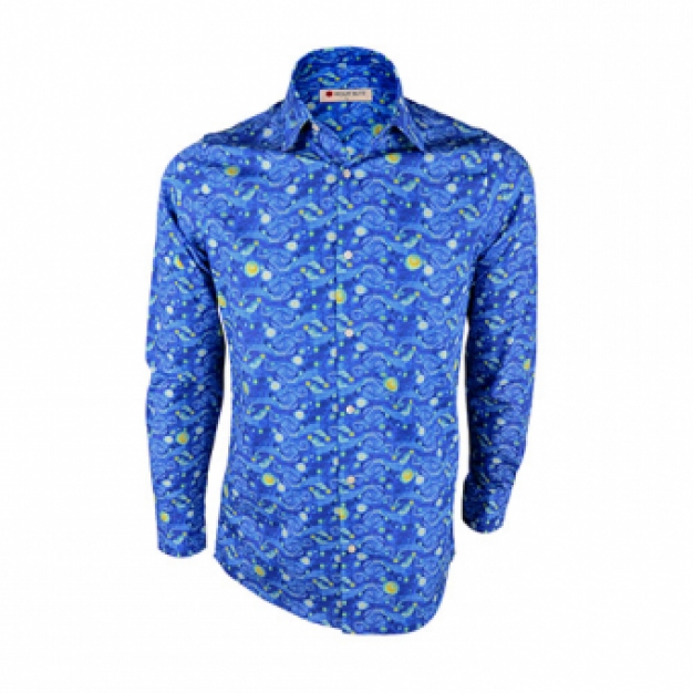 design overhemd sterrennacht Vincent gogh