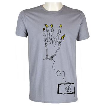 grafisch t shirt met hand draw