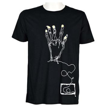 grafisch t shirt met hand