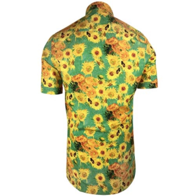 heren bloemen blouse van gogh