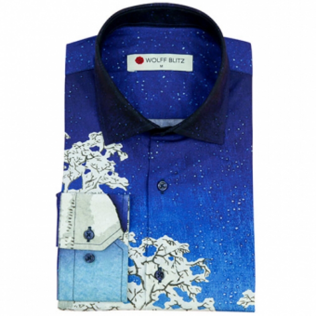 heren blouse japanse print