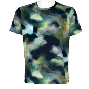 heren t-shirt camo print