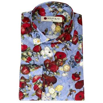 klaprozen van gogh print shirt