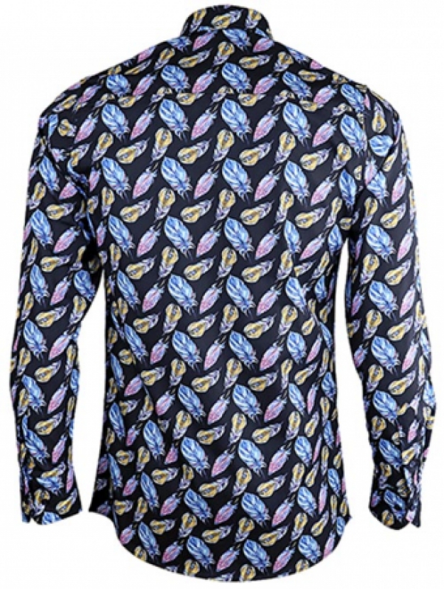 kleurrijk shirt herfst kleuren veren