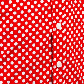 polka dots overhemd rood wit