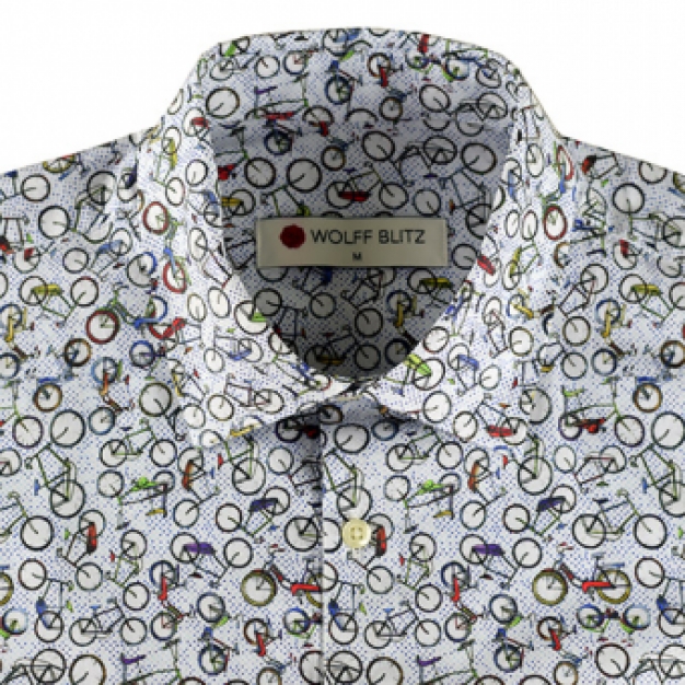 print overhemd dutch bicycles 4