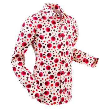 retro overhemd dots & spots red