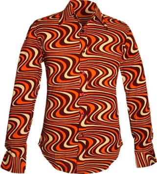 retro wave line choco orange creme