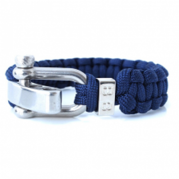 steel & cord dark blue sharckle