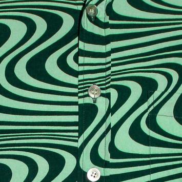 wavyline mint dark green